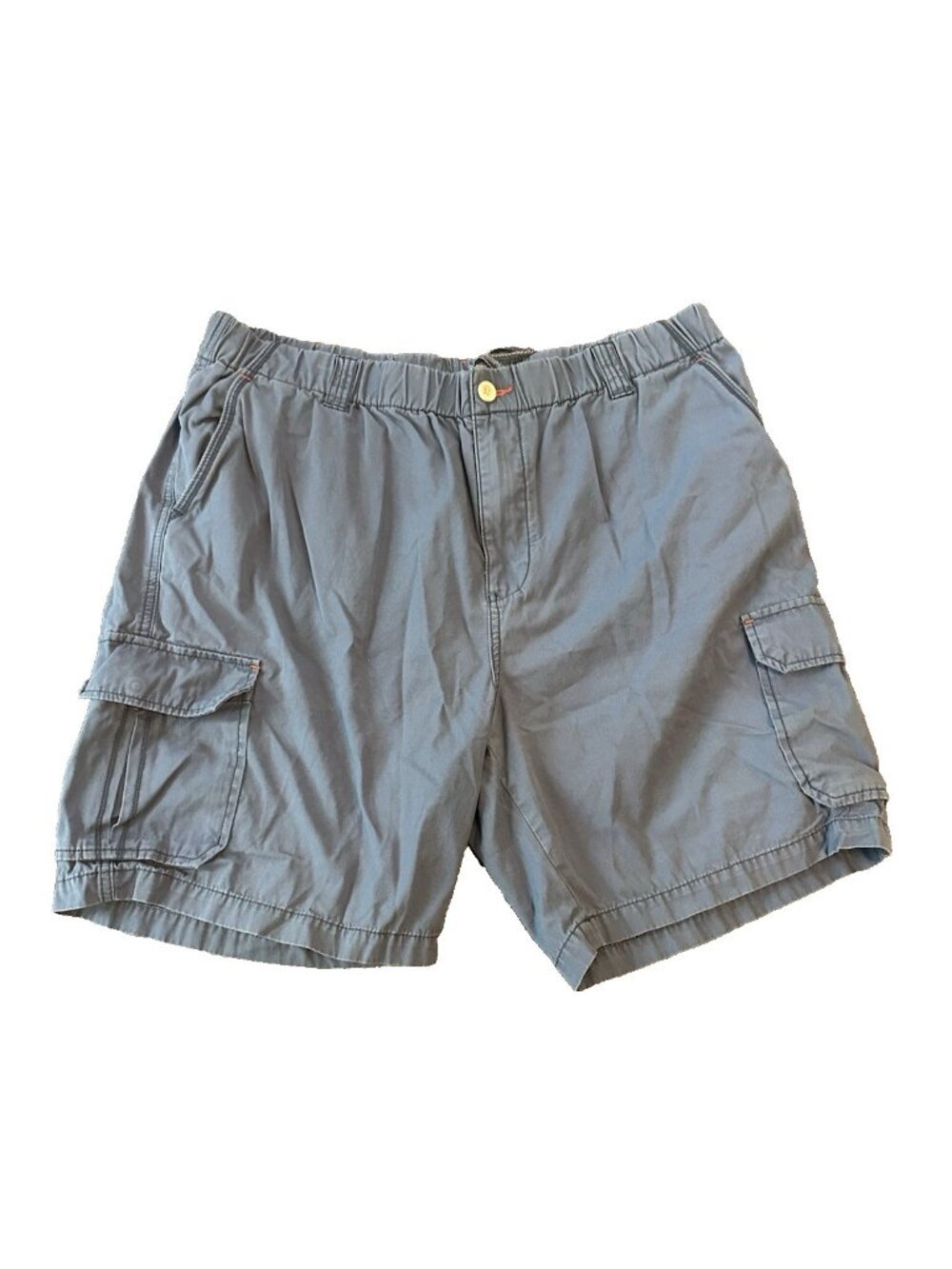 Tommy Bahama Relax Mens Cargo Shorts XL Blue Elastic Waist 100%‎ Cotton Casual